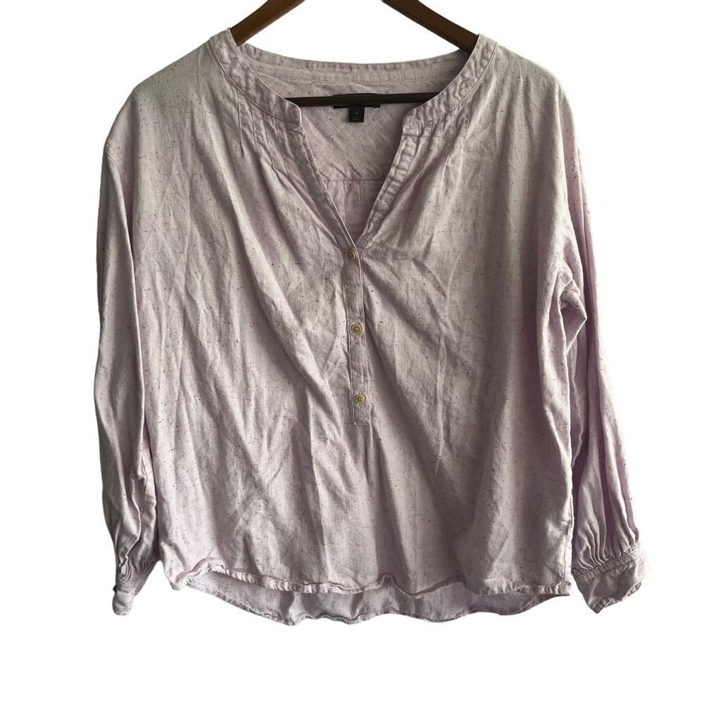 J. Crew Purple Confetti Long Sleeve Top